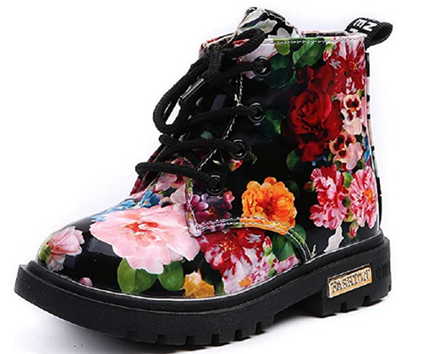 The Maxi Boot - Black Floral ♥